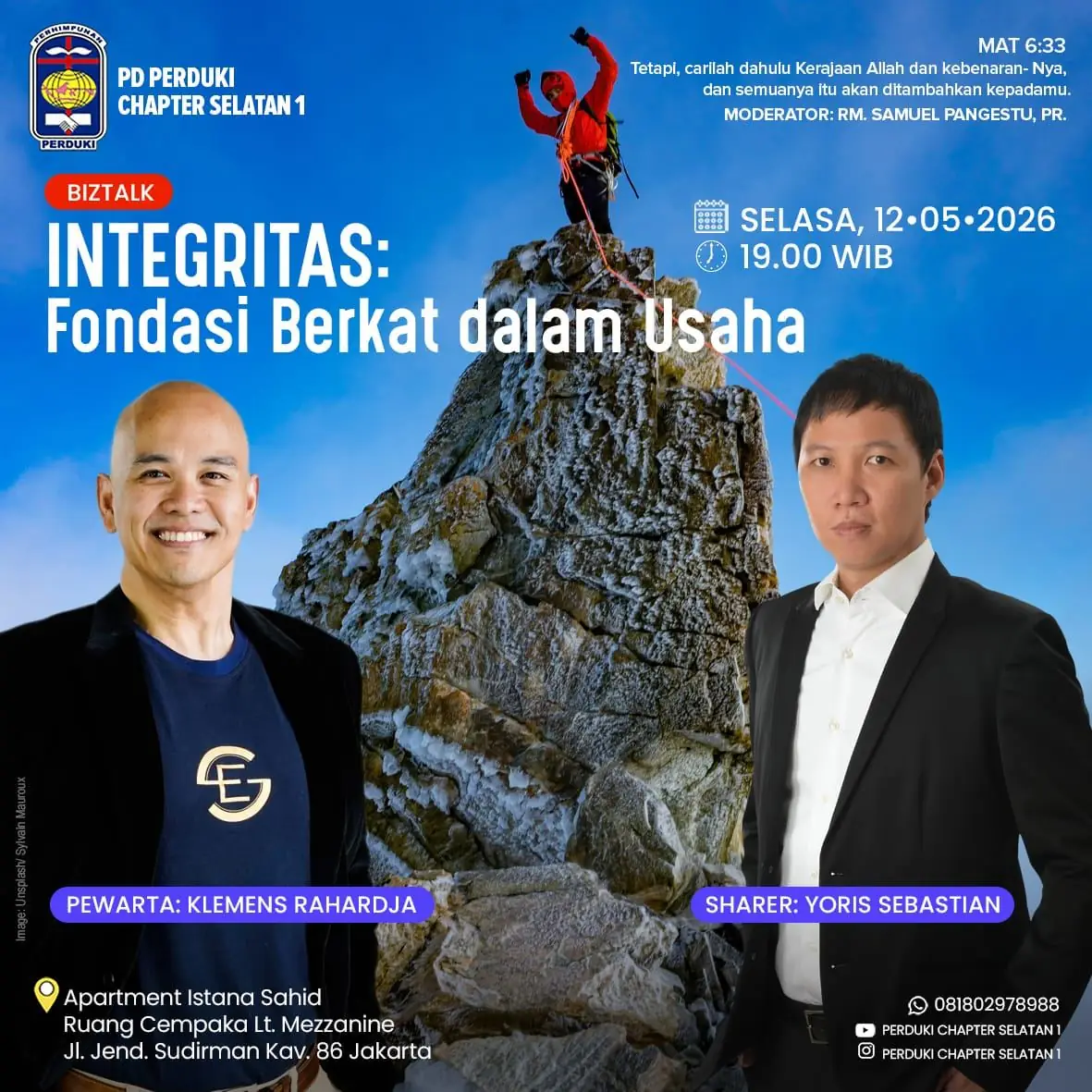 12 Mei 2026 – PD Perduki Chapter Selatan 1: Integritas, Fondasi Berkat dalam Usaha